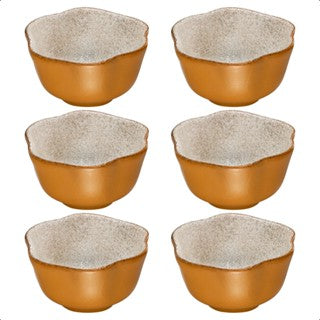 Kit cumbuca M. 6 unidades de bowls  cerâmica orgânico varias cores exclusivas louça decoração cozinha