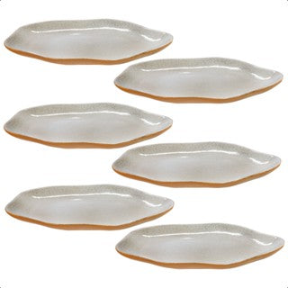 Kit 06 unidades PRATO RASO cerâmica orgânico linha exclusiva de cores de alta qualidade para restaurantes luxo