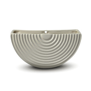 Vaso De Parede Meia Lua Em Cerâmica Moderno Para Decoração