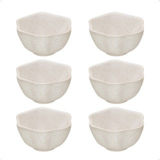 Kit de 6 unidades de cumbucas P. de cerâmica para restaurantes bowls exclusivos de alta qualidade