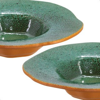 Kit 04 unidades PRATO RISOTO/MASSA cerâmica orgânica de alta qualidade restaurantes luxo cores exclusivas  lançamento