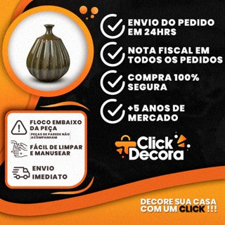 Vaso Garrafa Pequeno De Mesa Decorativo Moderno