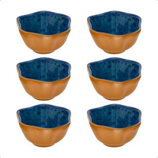 Kit de 6 unidades de cumbucas P. de cerâmica para restaurantes bowls exclusivos de alta qualidade