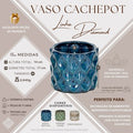 Vaso de ceramica Cachepot M para plantas varias cores jardinagem decoração lançamento louça
