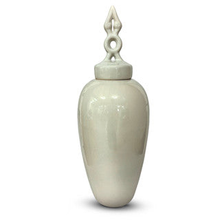 Vaso Garrafa Decorativa Pequena Com Tampa Decoração Cerâmica