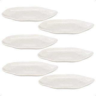 Kit 06 unidades PRATO RASO cerâmica orgânico linha exclusiva de cores de alta qualidade para restaurantes luxo