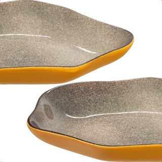Kit 06 unidades PRATO FUNDO orgânico de cerâmica restaurante cores exclusivas decoração de luxo cozinha