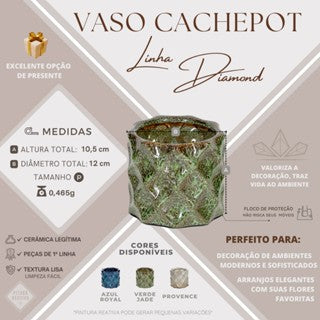 Vaso cachepo P para plantas decoração louça jardim cerâmica varias cores diferentes cachepô