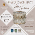 Vaso de ceramica Cachepot M para plantas varias cores jardinagem decoração lançamento louça