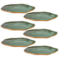 Kit 06 unidades PRATO RASO cerâmica orgânico linha exclusiva de cores de alta qualidade para restaurantes luxo