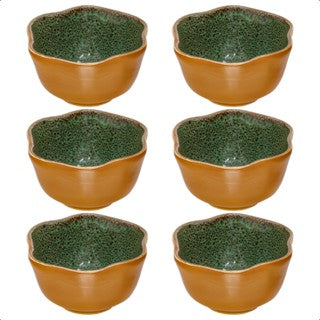 Kit de 6 unidades de cumbucas P. de cerâmica para restaurantes bowls exclusivos de alta qualidade