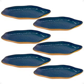 Kit 06 unidades PRATO RASO cerâmica orgânico linha exclusiva de cores de alta qualidade para restaurantes luxo