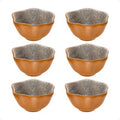 Kit de 6 unidades de cumbucas P. de cerâmica para restaurantes bowls exclusivos de alta qualidade
