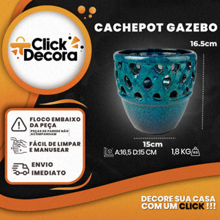Cachepot Gazebo Exclusivo Decorativo de Luxo